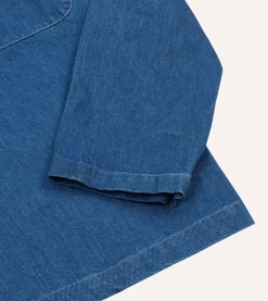 Drake’s Stone Wash Denim Smock