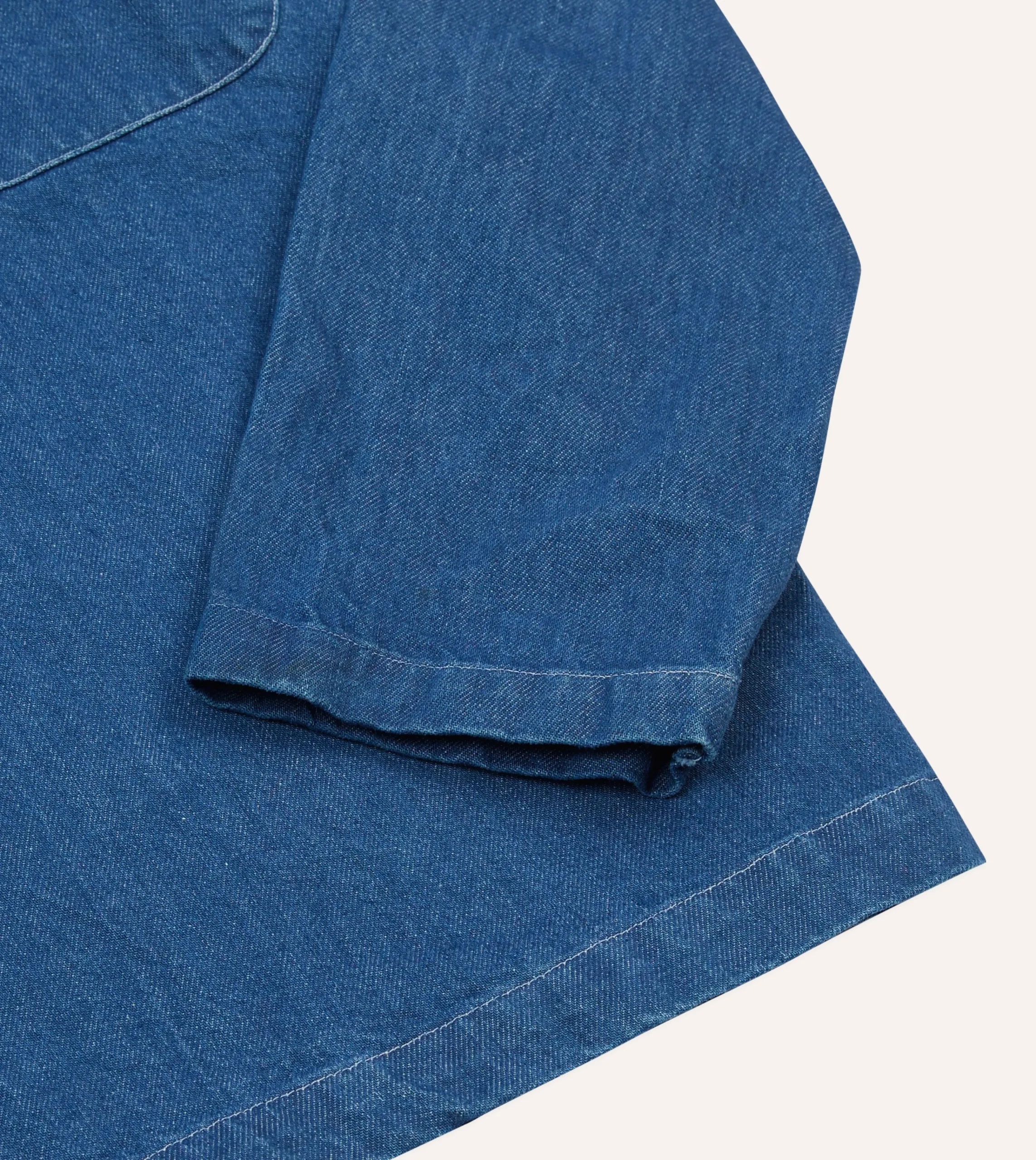 Drake’s Stone Wash Denim Smock