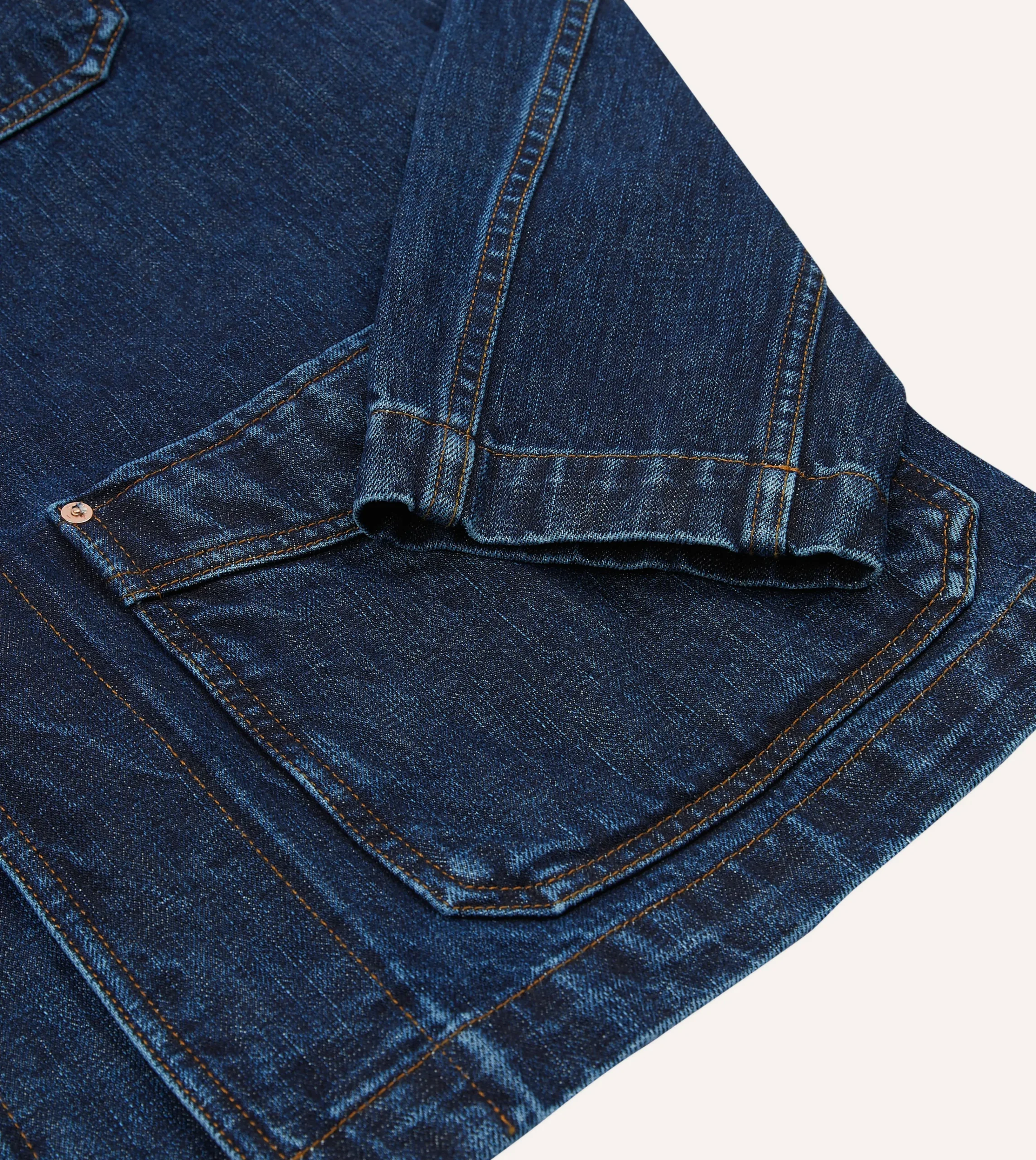 Drake’s Selvedge Denim Five-Pocket Chore Jacket