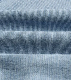 Drake’s Striped Denim Cotton Button-Down Shirt