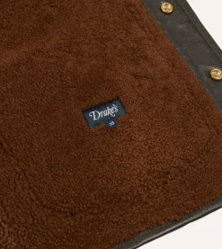 Drake’s Suede Shearling Vest