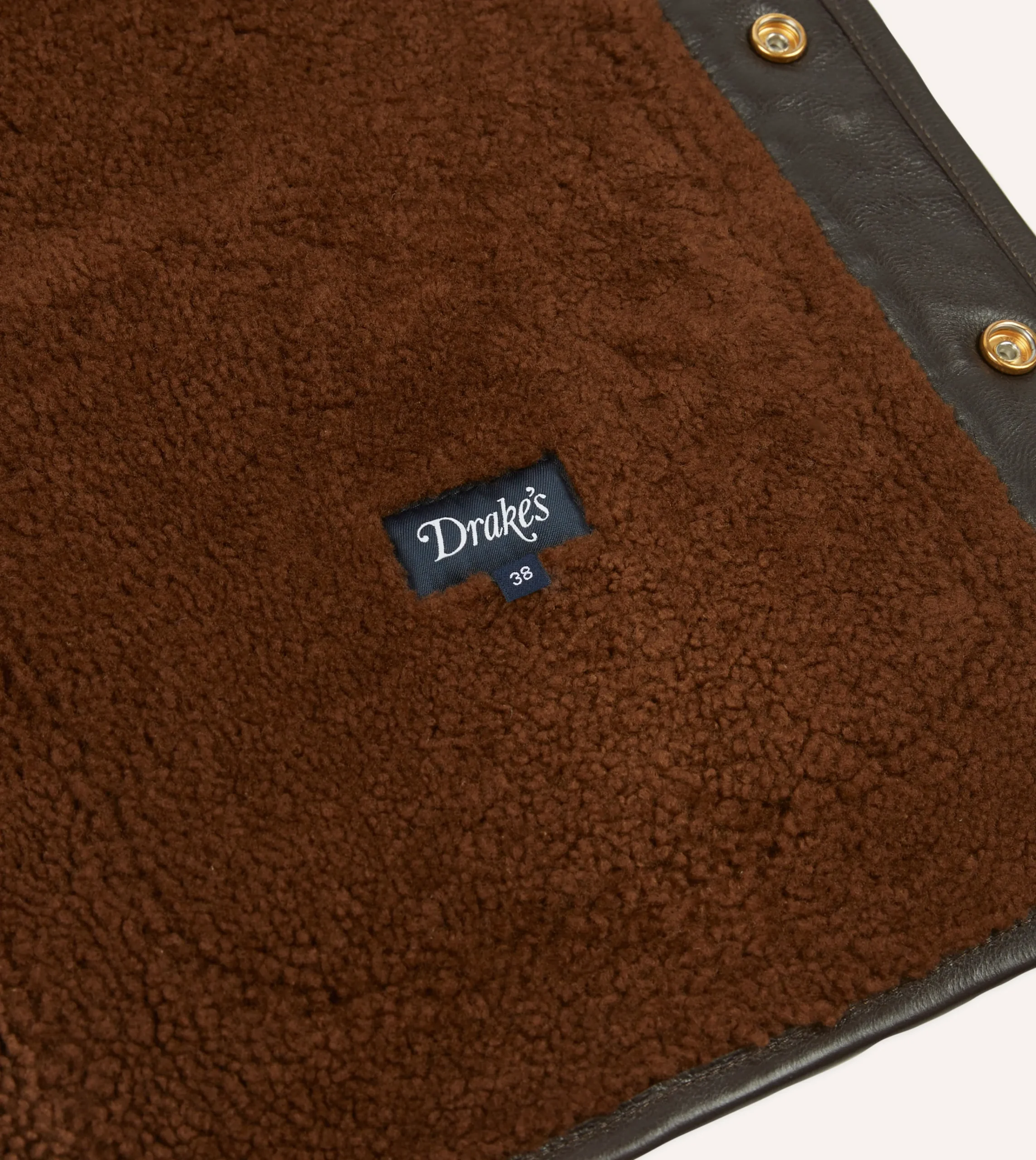 Drake’s Suede Shearling Vest