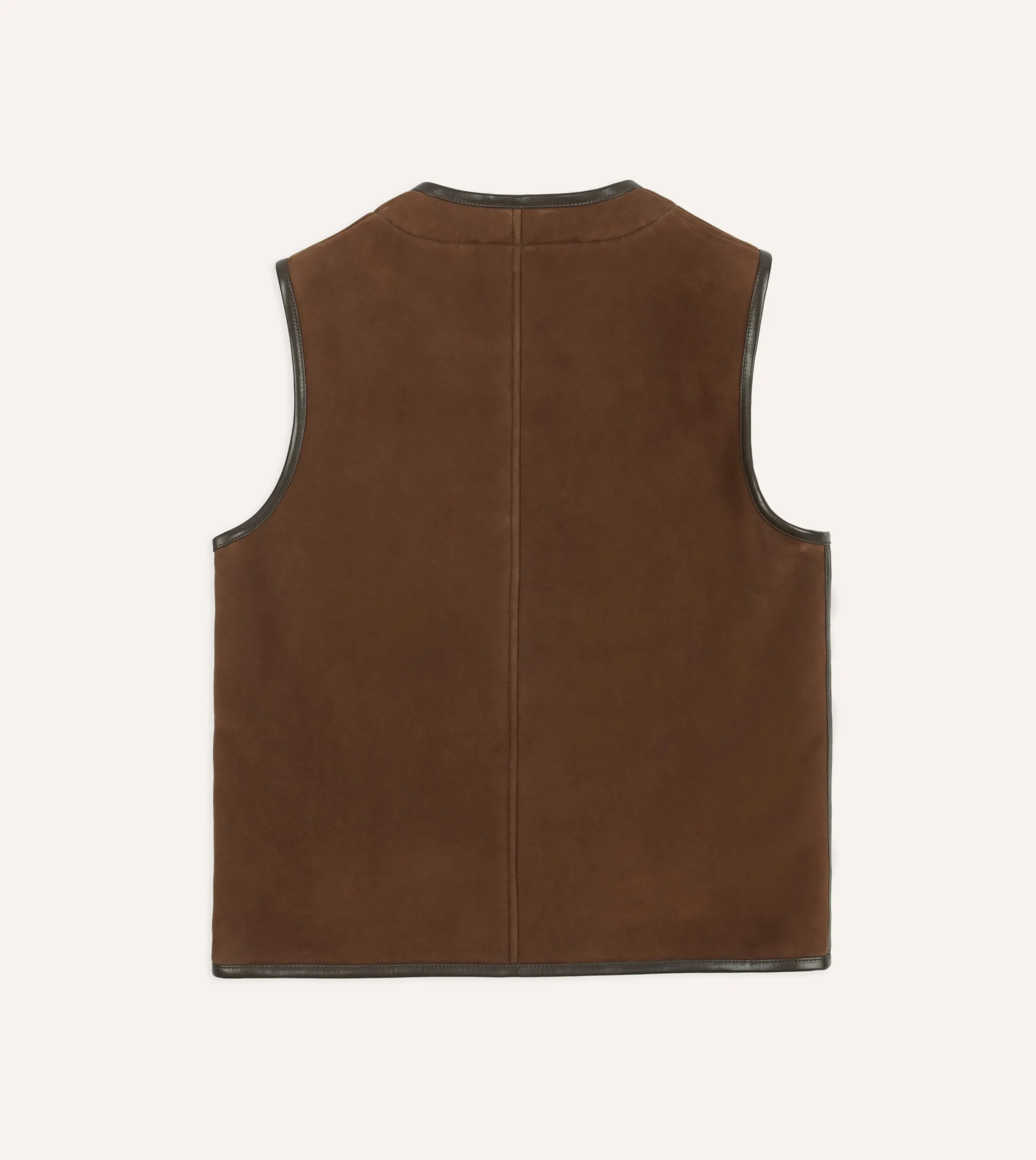 Drake’s Suede Shearling Vest