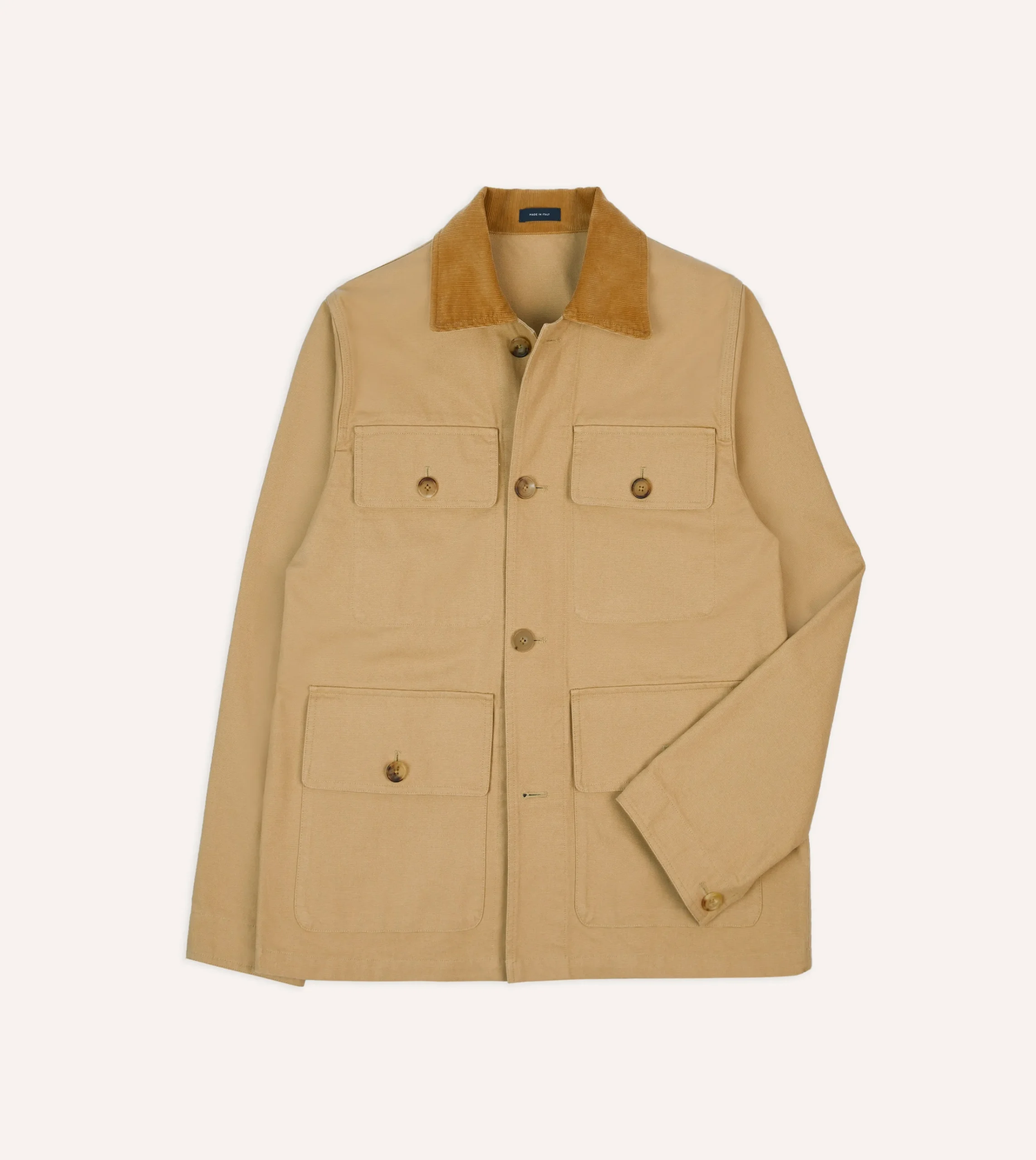 Drake’s Tan Cotton Safari Jacket