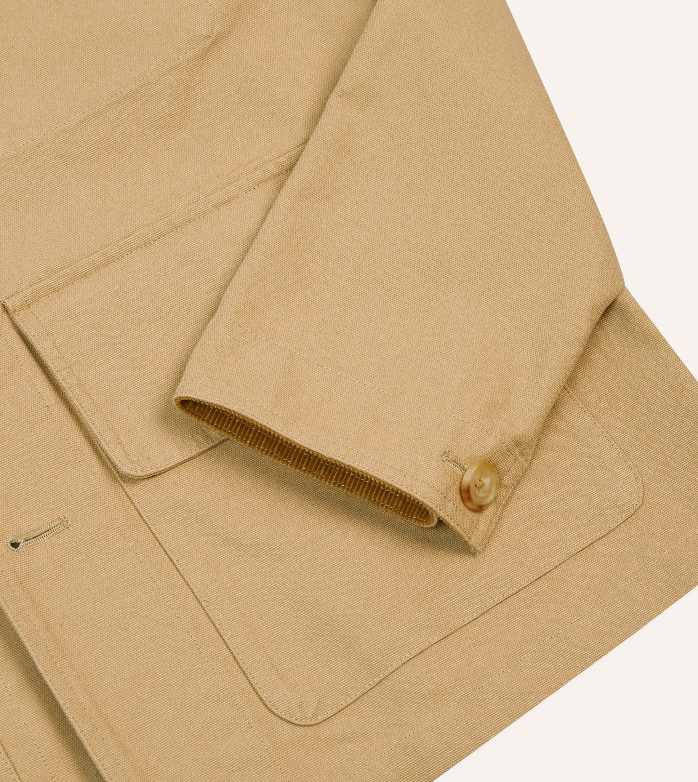 Drake’s Tan Cotton Safari Jacket