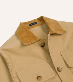 Drake’s Tan Cotton Safari Jacket