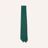 Drake’s Teal Tussah Hand Rolled Silk Tie