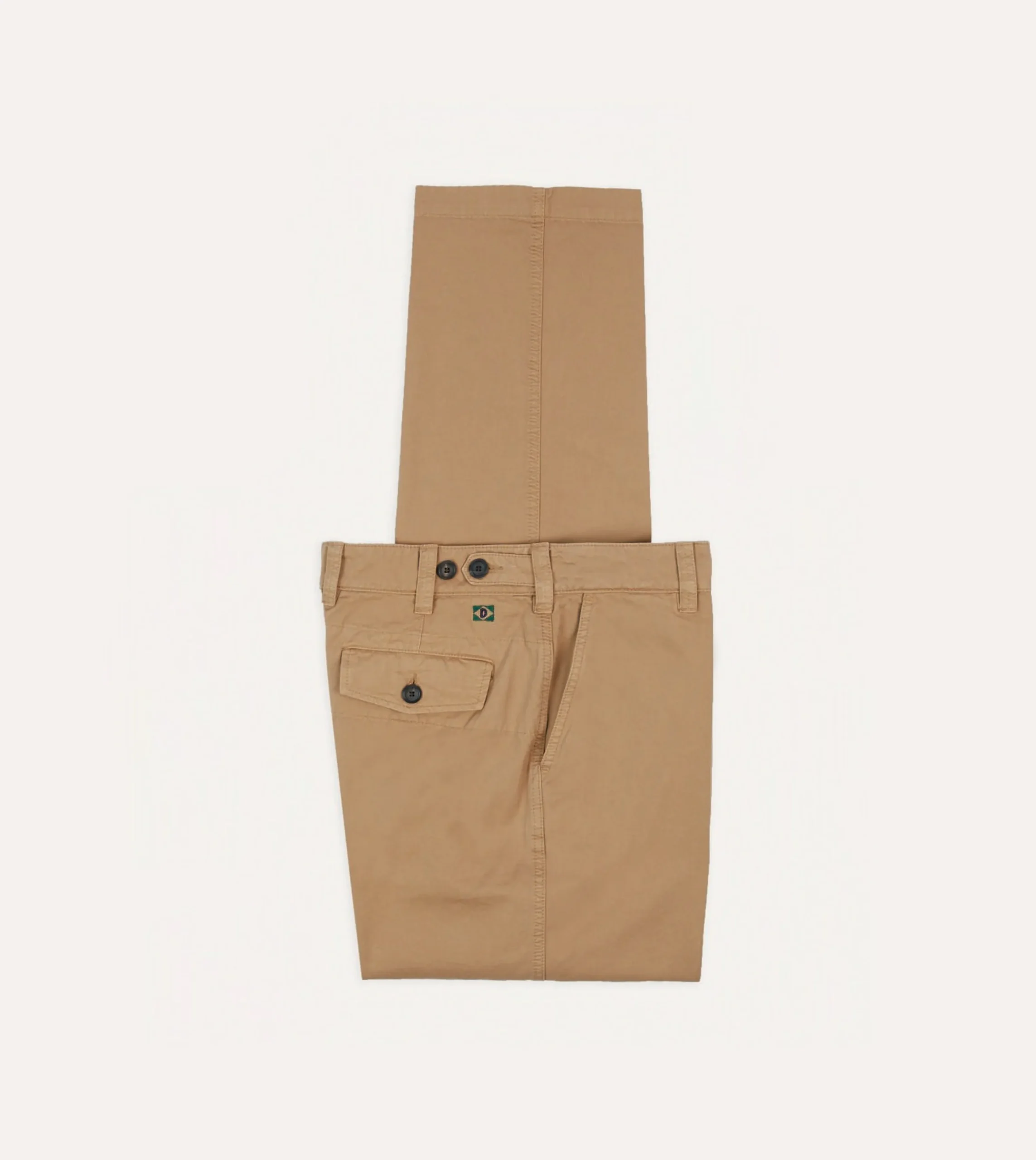 Drake’s Cotton Flat Front Chino