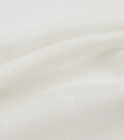 Drake’s White And Olive Shoestring Linen Pocket Square