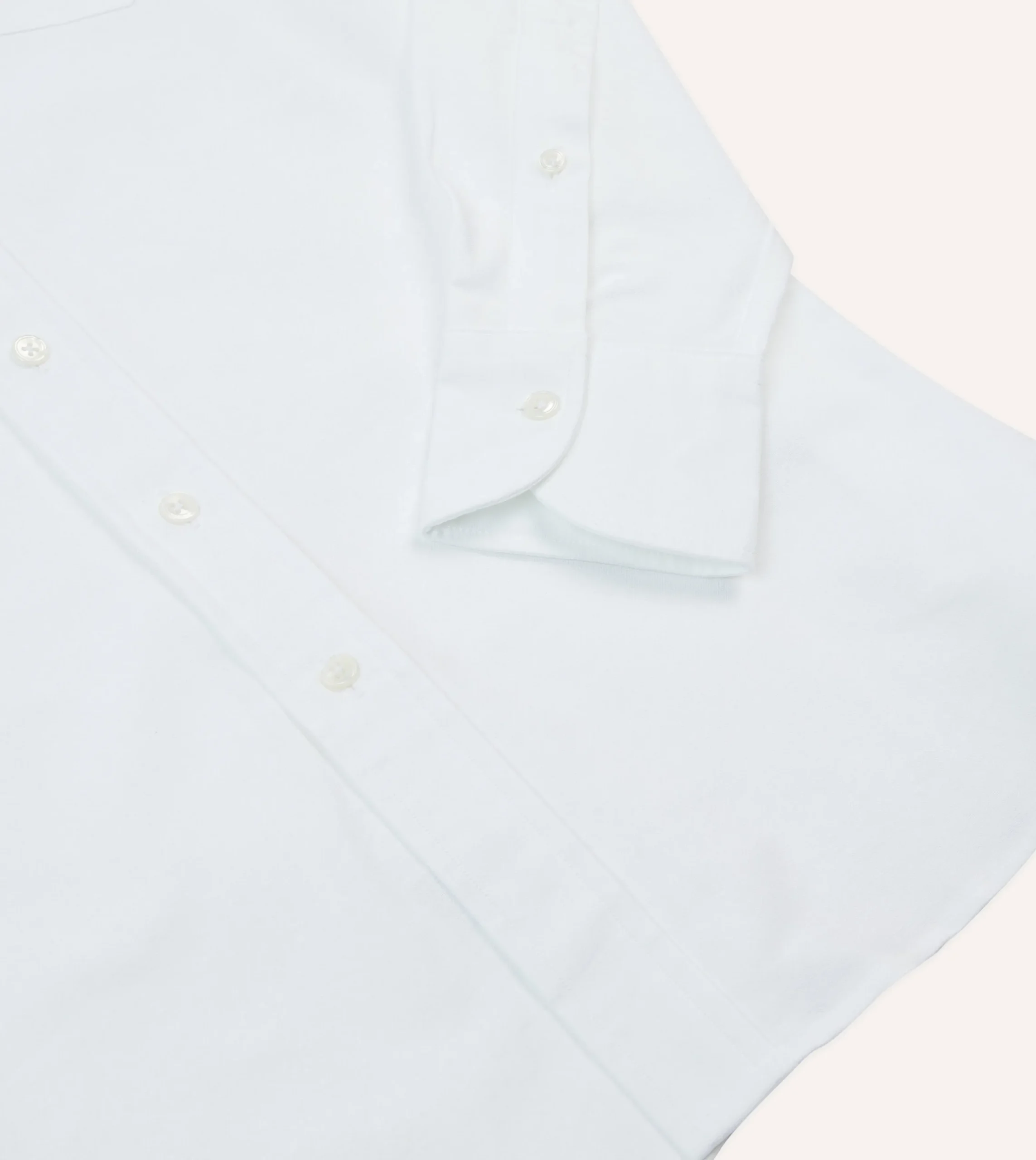 Drake’s Cotton Oxford Cloth Long Point Collar Shirt