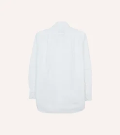 Drake’s Cotton Oxford Cloth Long Point Collar Shirt