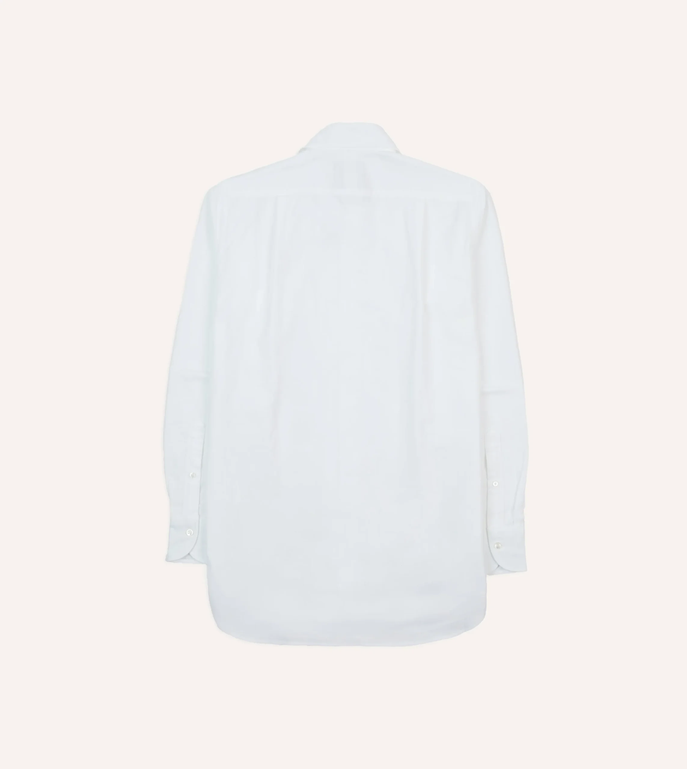 Drake’s Cotton Oxford Cloth Long Point Collar Shirt