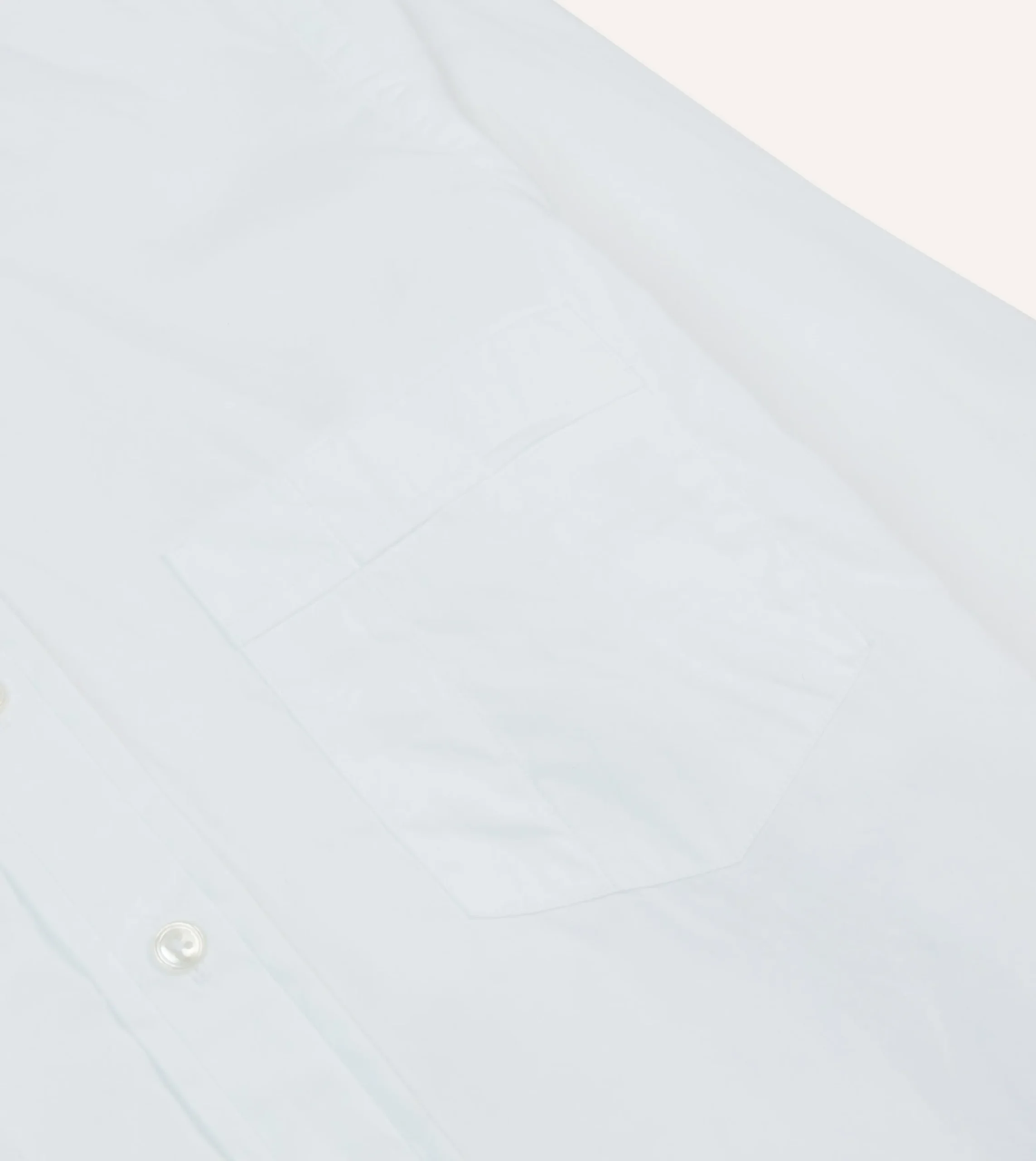 Drake’s White Cotton Pocket Poplin Button-Down Shirt