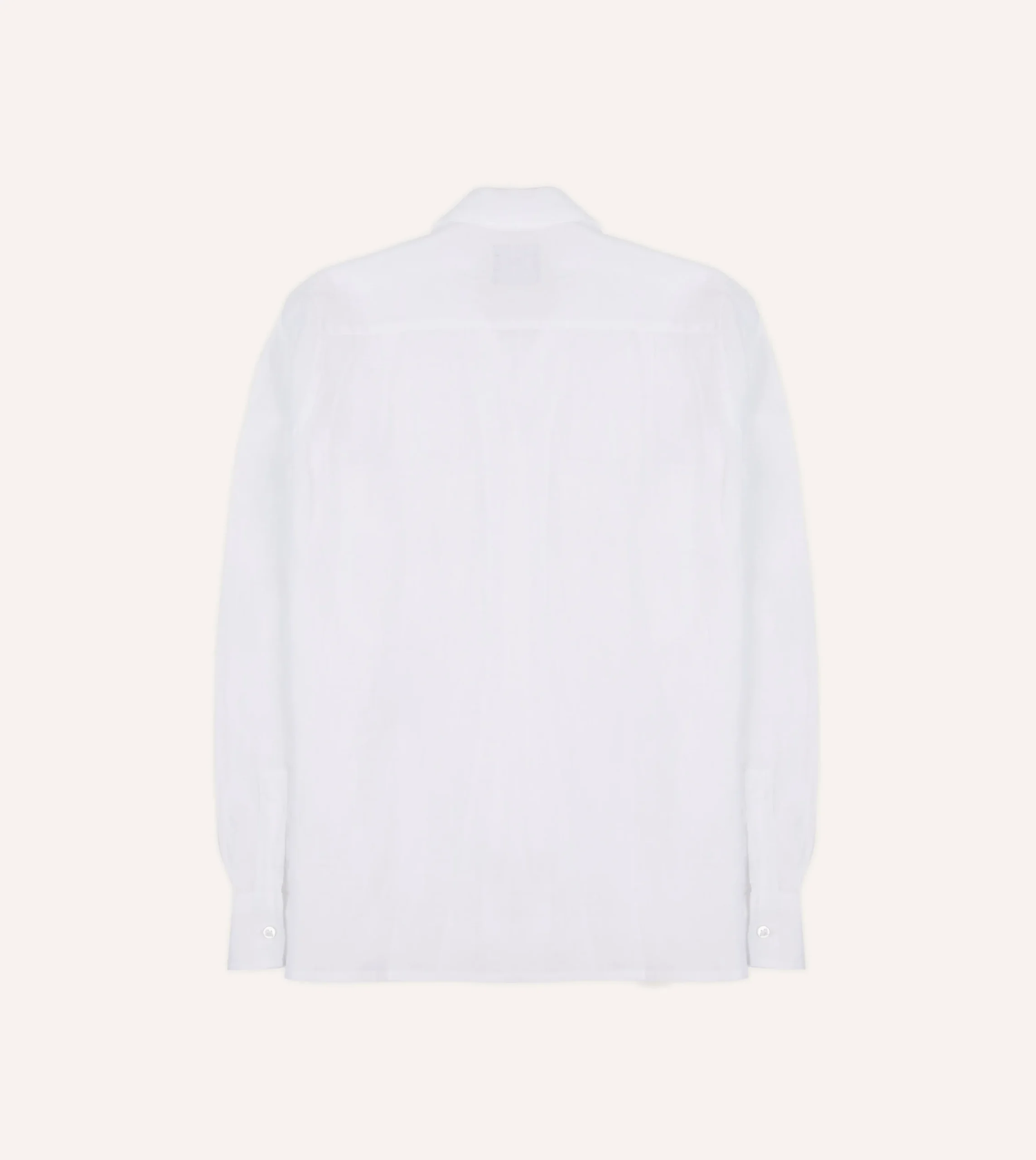 Drake’s Linen Camp Collar Long Sleeve Shirt