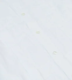 Drake’s White Linen Short Sleeve Cuban Shirt