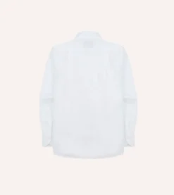 Drake’s Linen Spread Collar Shirt