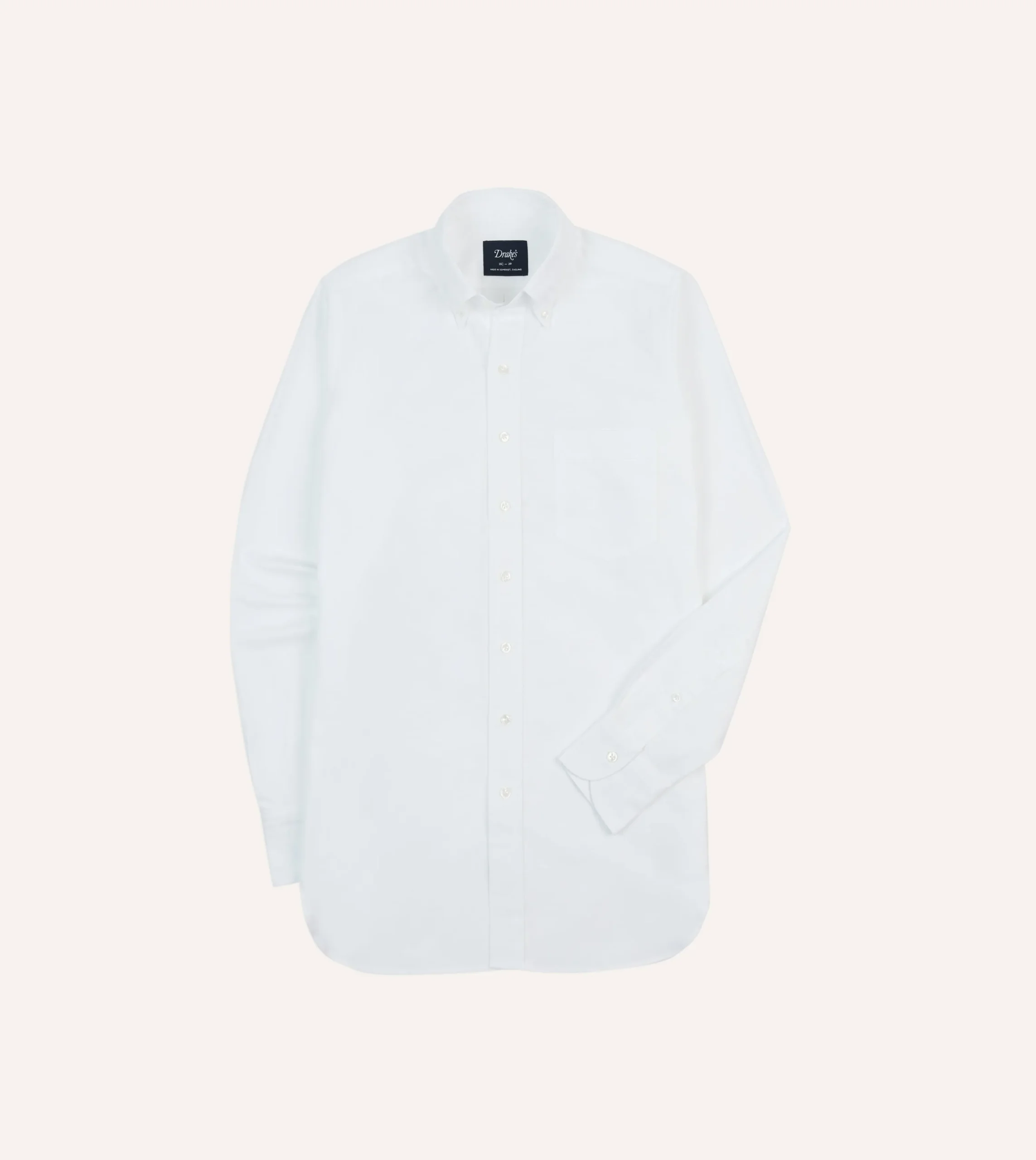 Drake’s Oxford Cotton Cloth Button-Down Shirt