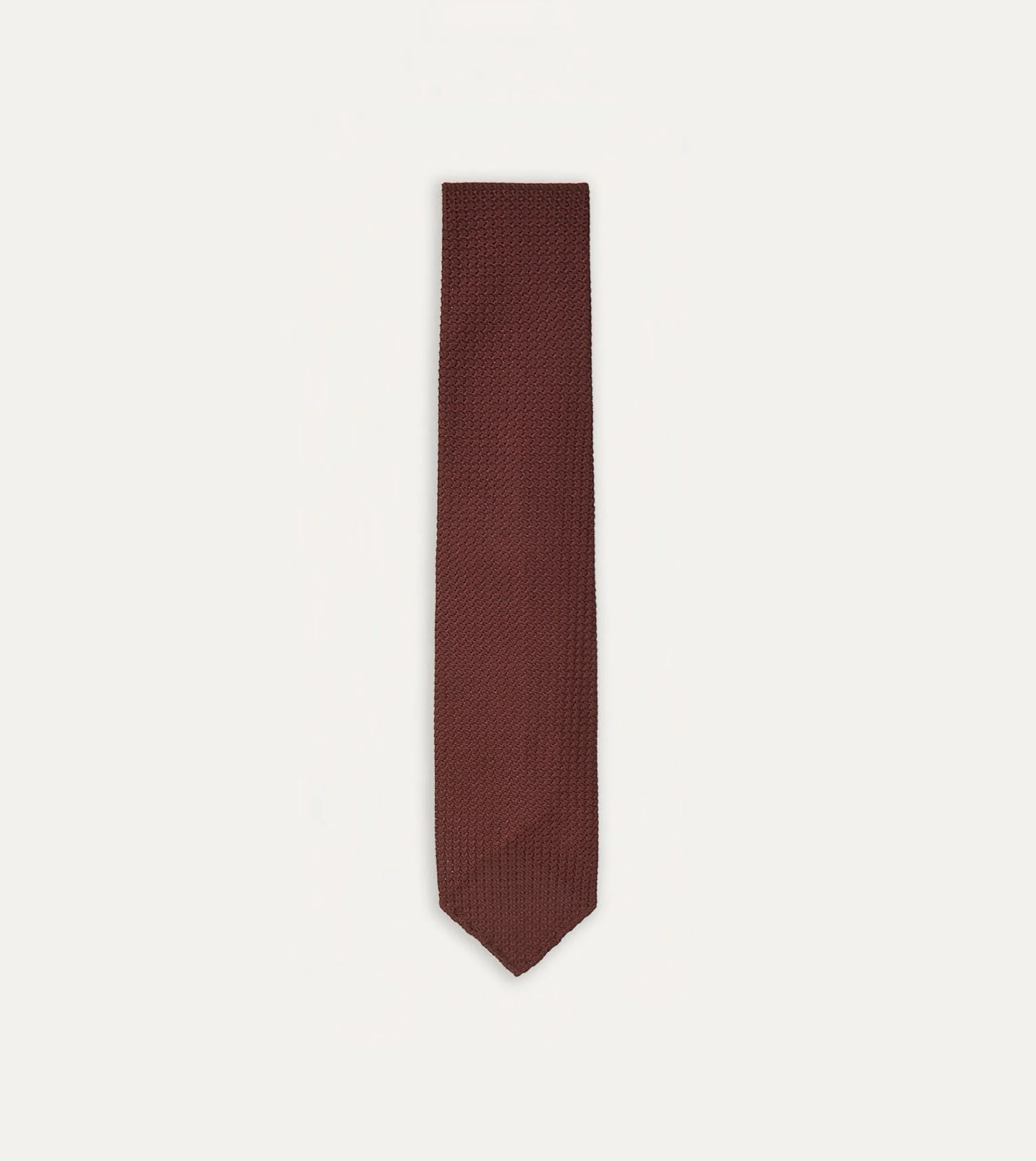 Drake’s Wine Hand Rolled Large Knot Grenadine Tie