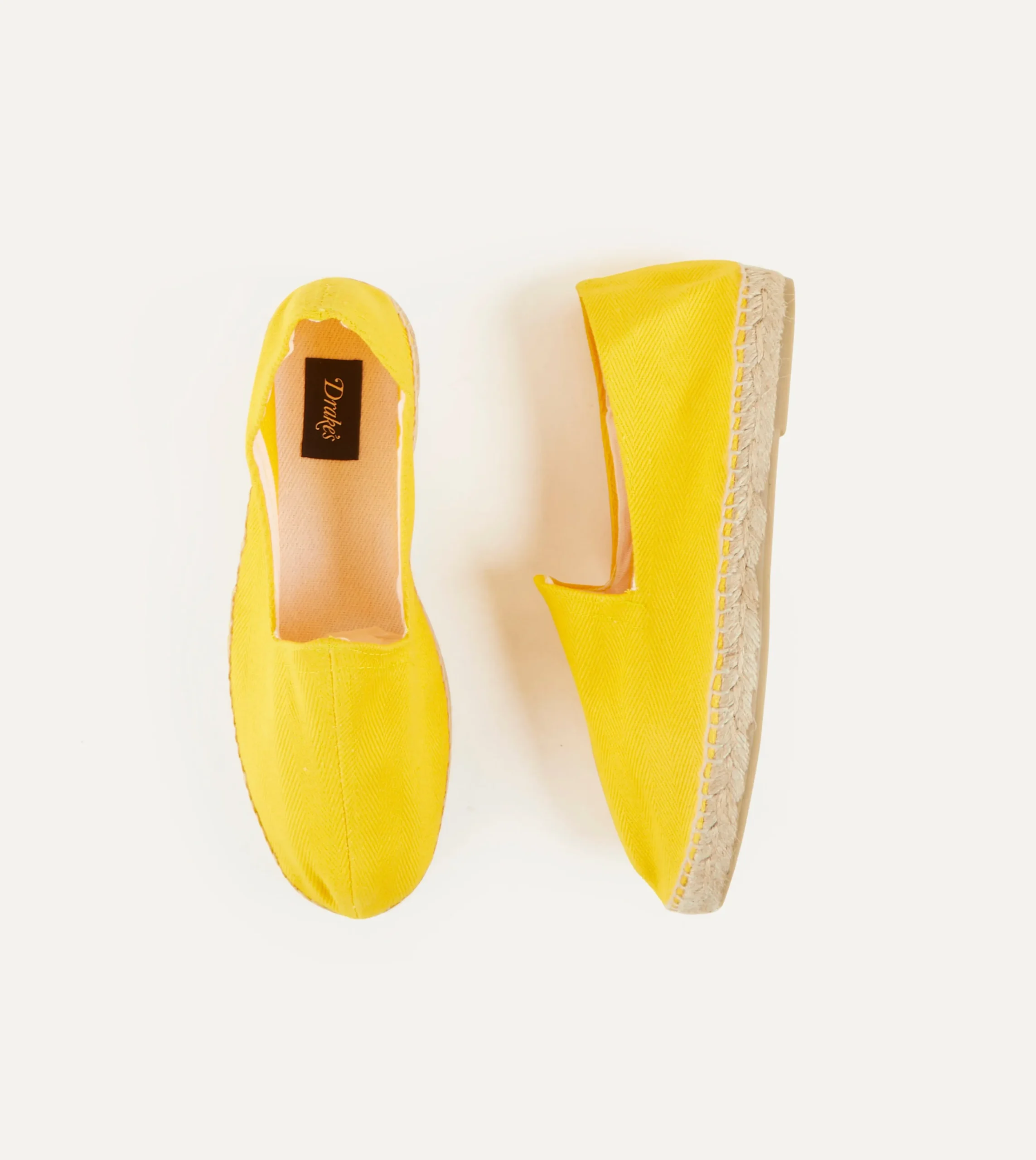 Drake’s Herringbone Cotton Espadrilles