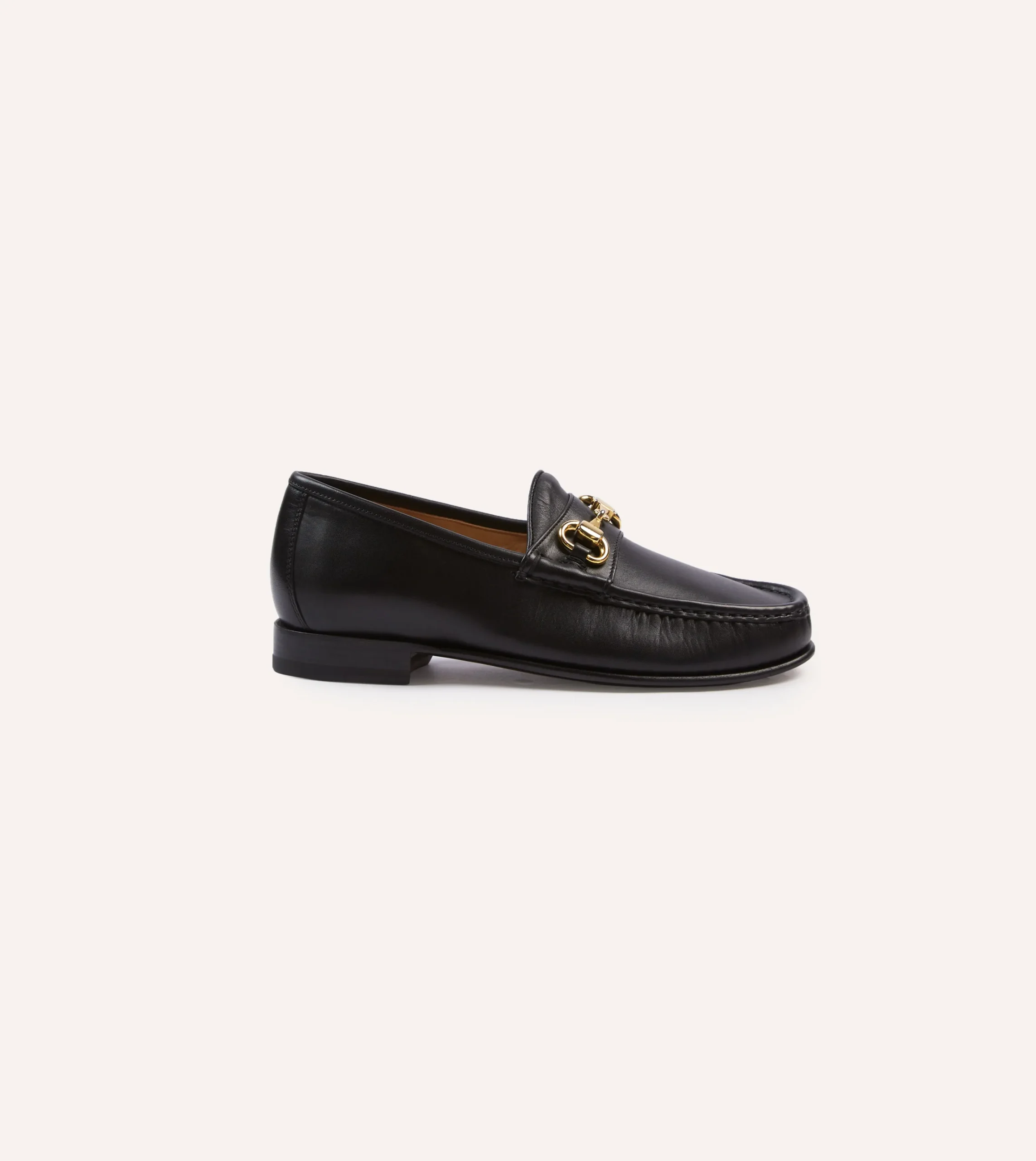 Drake’s Yuketen Moc Ischia Black Leather Bit Loafer